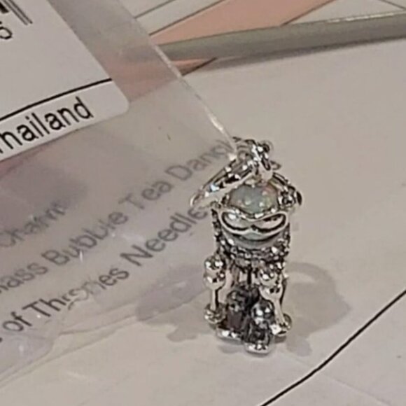 Authentic PANDORA Sterling Silver Skier Dangle Charm 793514C01 - Picture 10 of 11
